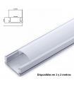Perfil de Aluminio Superficie con Difusor para Tiras LED hasta 12,4mm